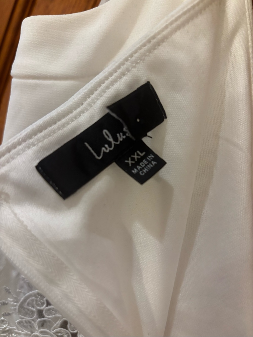 Lulu’s Adore the Feeling White Sheer Lace Bustier Twist-Front Jumpsuit - Picture 6 of 6